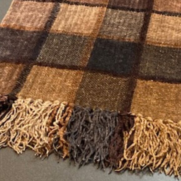 Women's Handwoven Rayon Chenille Vest & Matching Scarf, Size small - Picture 8 of 13